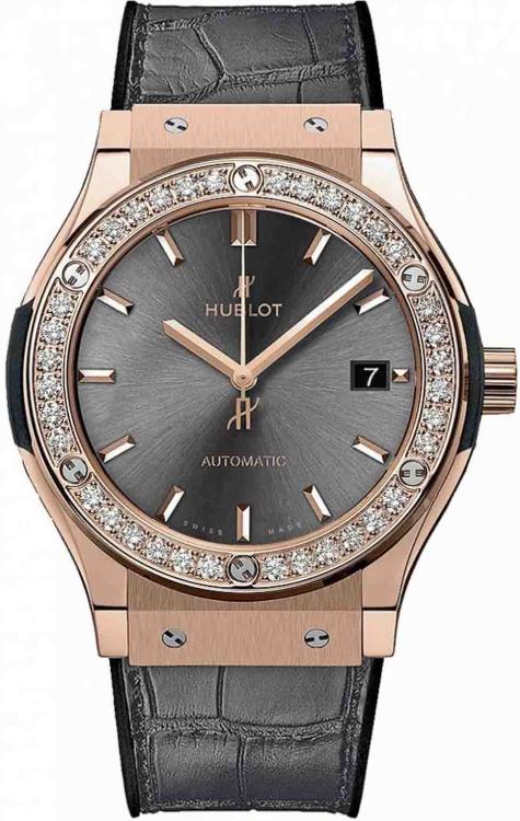 Hublot Classic Fusion King Gold Racing Grey Diamonds