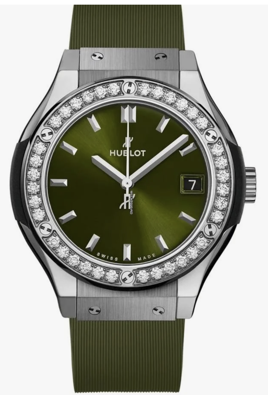 CLASSIC FUSION TITANIUM GREEN DIAMONDS