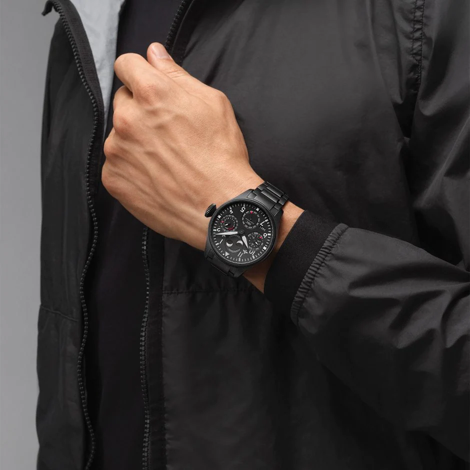 Big Pilots Watch Perpetual Calendar Top Gun Ceratanium