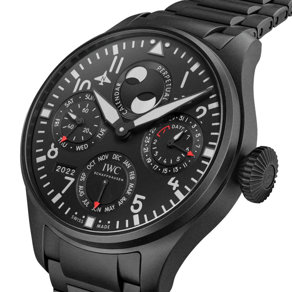 Big Pilots Watch Perpetual Calendar Top Gun Ceratanium