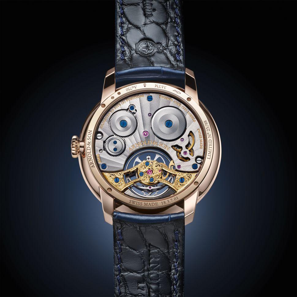 Ultrathin Tourbillon Gold Silver Opaline