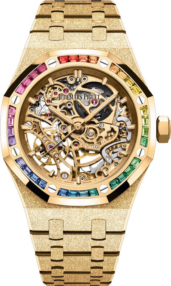 Audemars Piguet Royal Oak Frosted Gold Double Balance Wheel Openworked