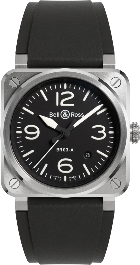 Bell & Ross Instruments New BR 03 Black Steel