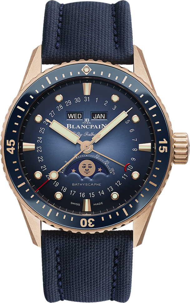 Blancpain Fifty Fathoms Bathyscaphe Quantieme Complet Phases De Lune