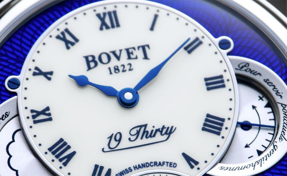 Fleurier The 19Thirty Ivory with Blue Guilloche