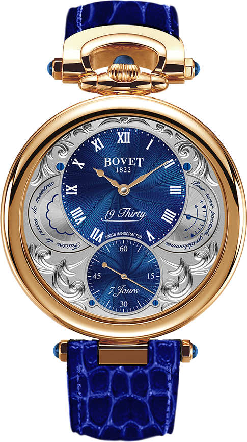 Bovet Fleurier The 19Thirty Teal Blue Guilloche