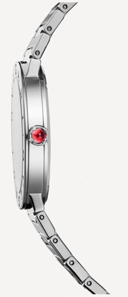 Stainless Steel Bvlgari Bvlgari 33mm Black Diamond Dot Dial Ladies Watch