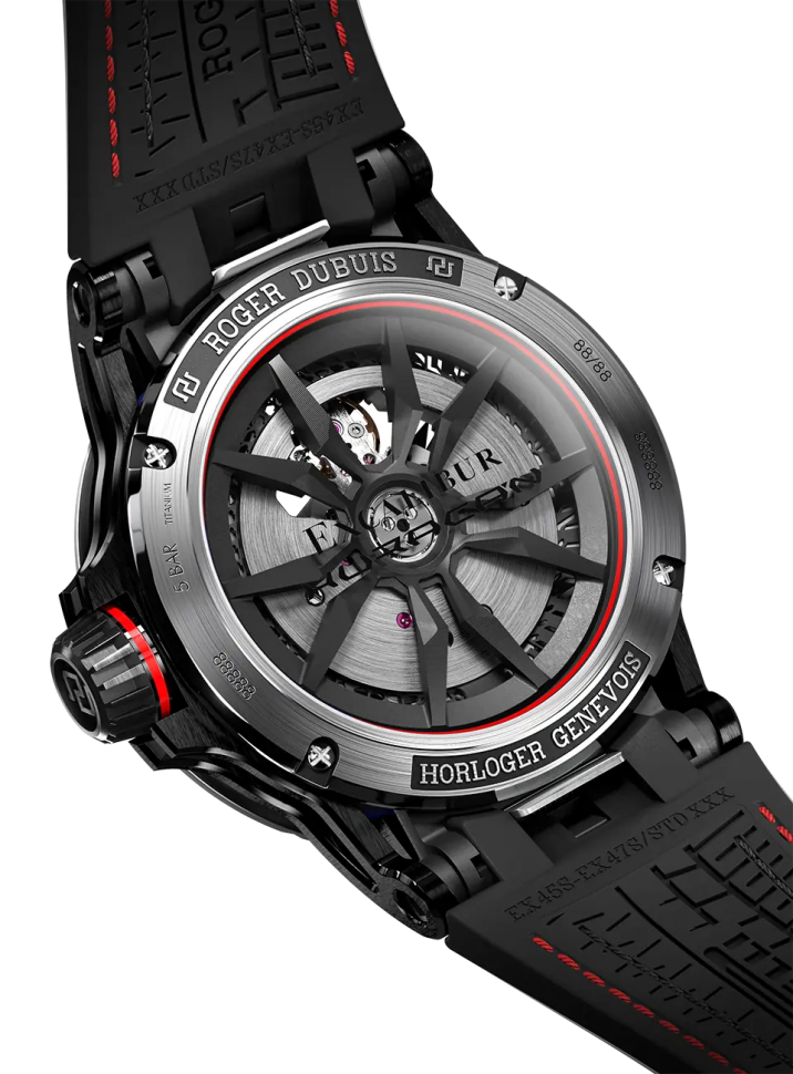 Excalibur Spider Huracan Black DLC Titanium 45 mm