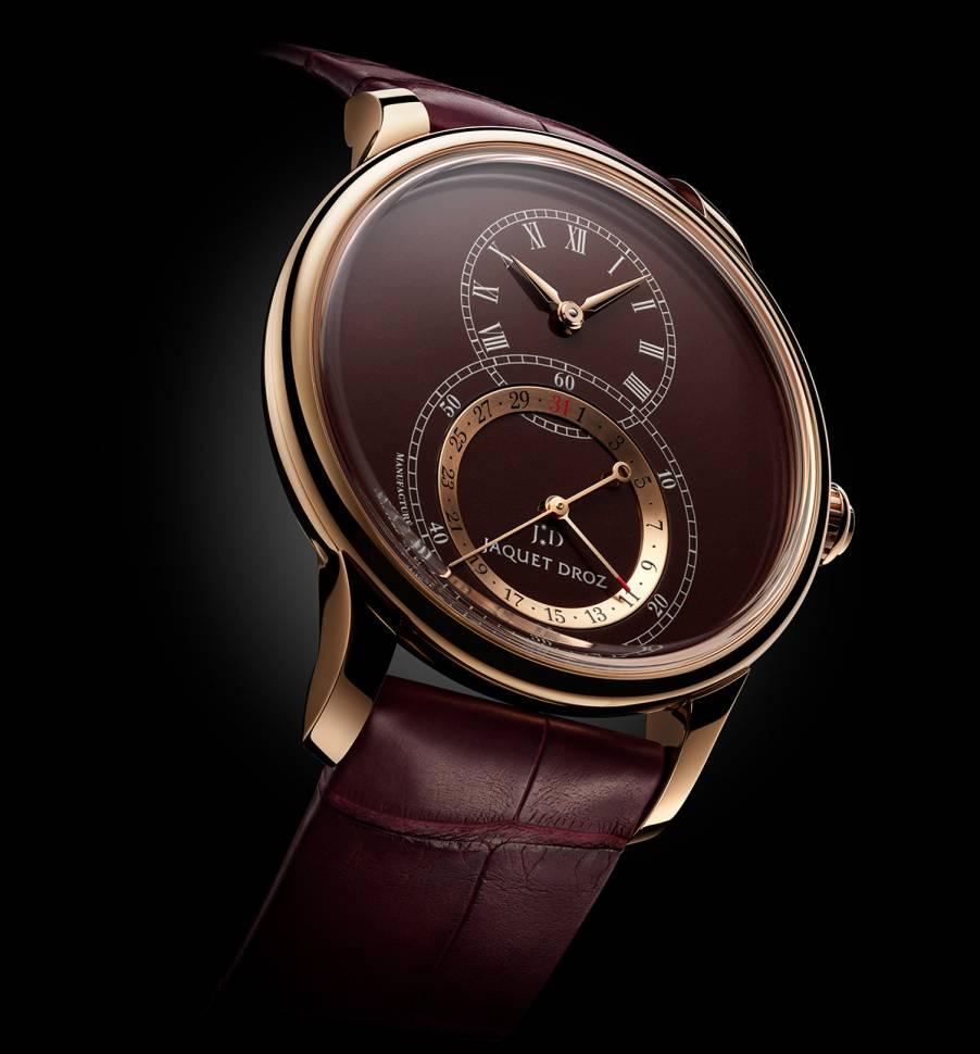Grande Seconde Quantieme Burgundy Enamel
