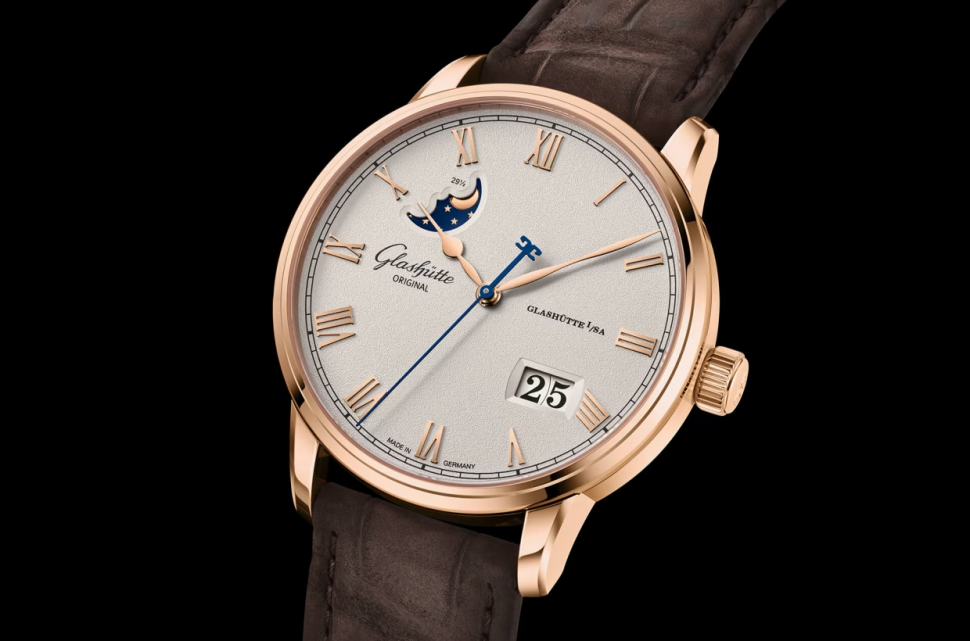 Glashuette Original Senator Excellence Panorama Date Moon Phase