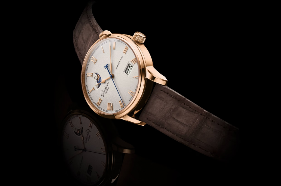Glashuette Original Senator Excellence Panorama Date Moon Phase