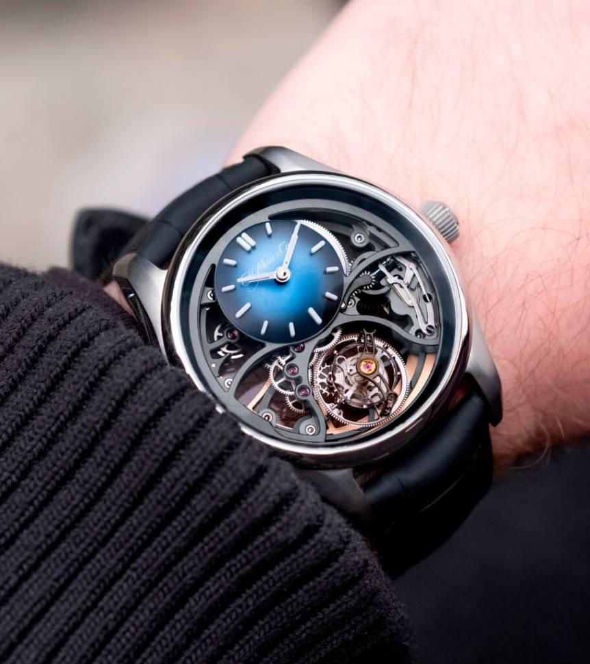 H. Moser & Cie Pioneer Cylindrical Tourbillon Skeleton