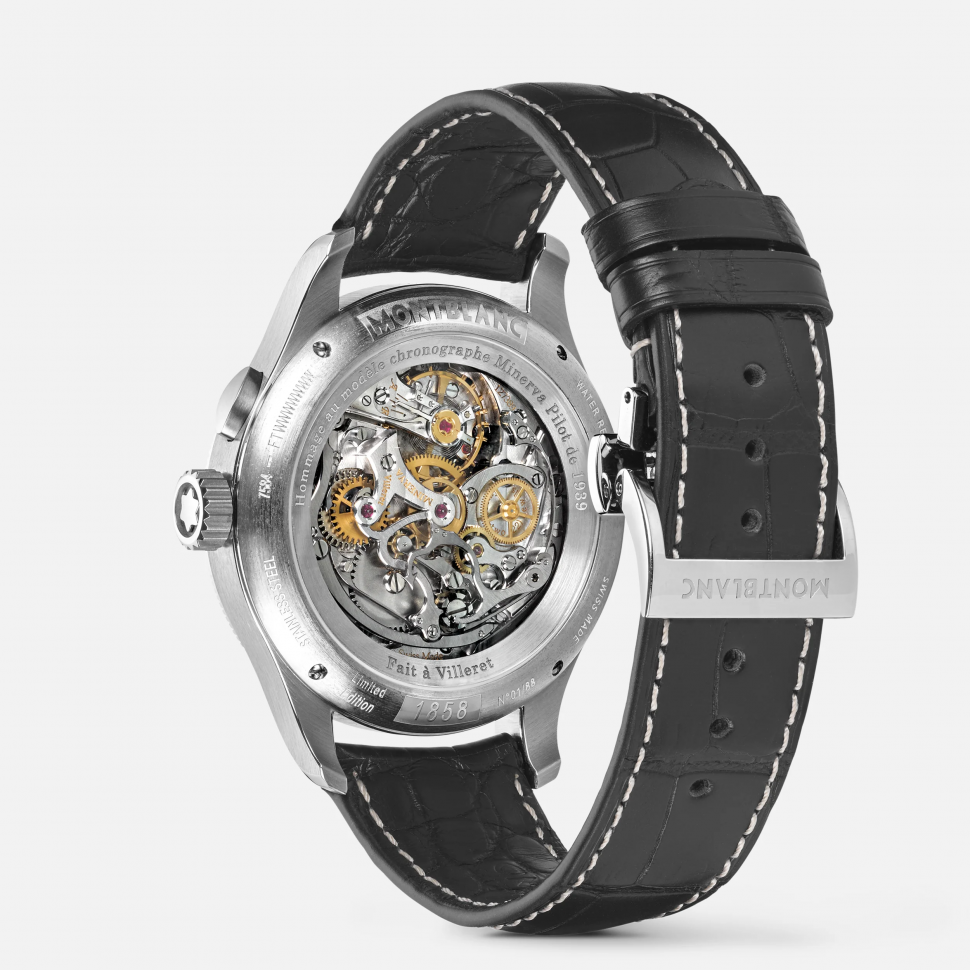 1858 Minerva Monopusher Chronograph Red Arrow Limited Edition