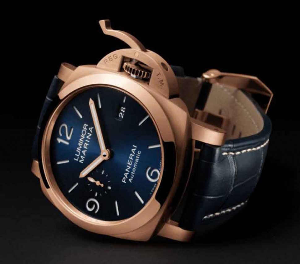 Luminor Marina Goldtech Sole Blu 44 mm