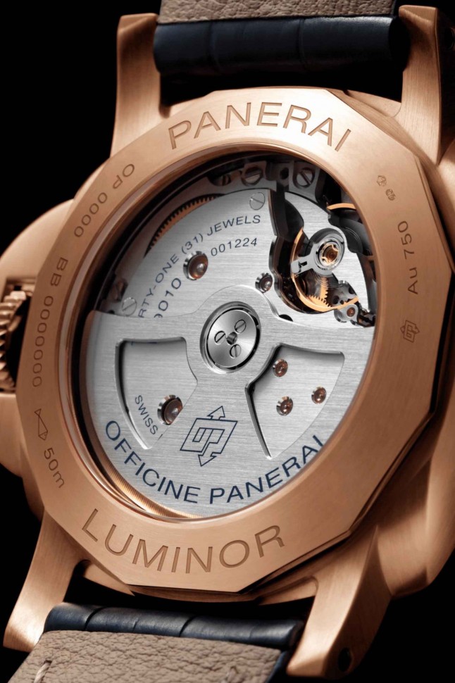 Luminor Marina Goldtech Sole Blu 44 mm
