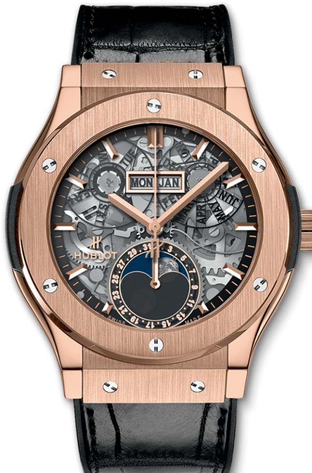 Hublot Classic Fusion Aerofusion Moonphase King Gold