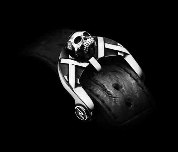 Agonium Memento Mori Argentum Black Guilloche