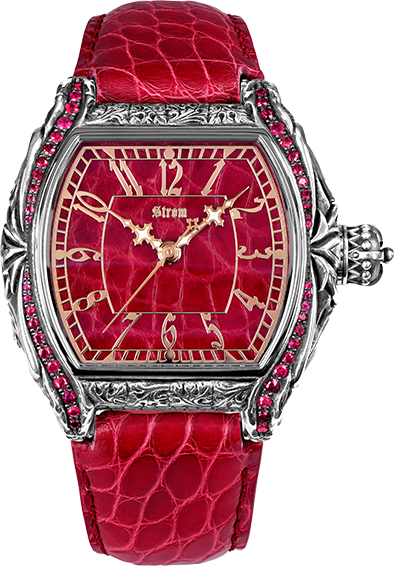Strom Agonium Draco Argentum Ruby Bezel