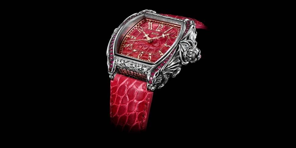 Agonium Draco Argentum Ruby Bezel