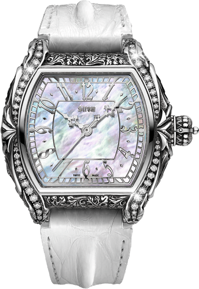 Strom Agonium Draco Argentum Diamond Bezel